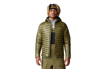 Image of Mountain Hardwear Ghost Whisperer Hoody - Men's, Combat Green, XXL, 2104451-353-XXL