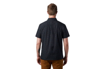 Image of Mountain Hardwear Hand/Hold Printed Short Sleeve Shirt - Mens, Dark Storm Cam Print, Extra Large, 1879221005-DSCP-XL