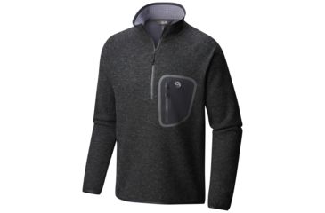 Image of Mountain Hardwear Hatcher Half Zip Pullover - Mens, Black, Extra Large, 1824661010-XL