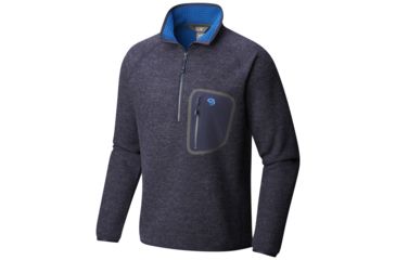 Image of Mountain Hardwear Hatcher Half Zip Pullover - Mens, Dark Zinc, Large, 1824661406-L