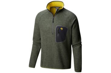 Image of Mountain Hardwear Hatcher Half Zip Pullover, Surplus Green, XXL, 1824661347-XXL