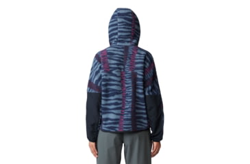 Image of Mountain Hardwear HiCamp Fleece Printed Hoody - Womens, Montauk Blue Ridge Stripe Print, Small, 2104291430-S
