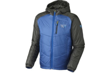 Image of Mountain Hardwear Hooded Compressor Jacket Clearance - Men's-Bonfire/Grill-X-Large