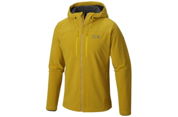 Image of Mountain Hardwear Hooded Hueco Jacket - Mens-Inca Gold-Medium