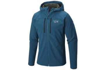 Image of Mountain Hardwear Hooded Hueco Jacket - Mens-Phoenix Blue-Large