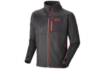 Image of Mountain Hardwear Hoodless Monkey Man Grid Jacket - Men's-Shark-Small