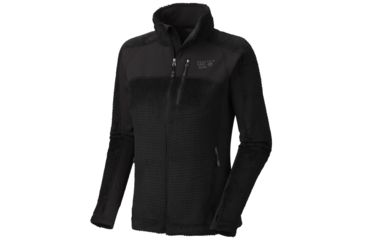 Image of Mountain Hardwear Hoodless Monkey Woman Grid Jacket - Women's-Black-X-Large