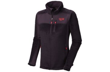 Image of Mountain Hardwear Hoodless Monkey Woman Grid Jacket - Women's-Dark Plum-X-Large