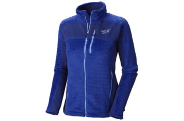 Image of Mountain Hardwear Hoodless Monkey Woman Grid Jacket - Women's-Nectar Blue-X-Large