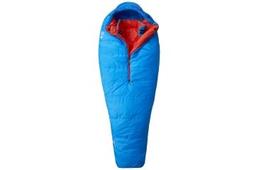 Image of Mountain Hardwear HyperLamina Flame 20 Sleeping Bag -Hyper Blue-Long-Left