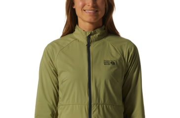 Image of Mountain Hardwear Kor AirShell Full Zip Jacket - Womens, Light Cactus, Medium, 1985081338-M