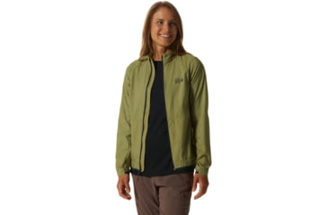 Image of Mountain Hardwear Kor AirShell Full Zip Jacket - Womens, Light Cactus, Medium, 1985081338-M