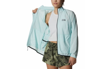 Image of Mountain Hardwear Kor AirShell Full Zip Jackets - Womens, Pale Ice, Extra Large, 1985081428-Pale Ice-XL