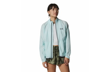 Image of Mountain Hardwear Kor AirShell Full Zip Jackets - Womens, Pale Ice, Extra Large, 1985081428-Pale Ice-XL