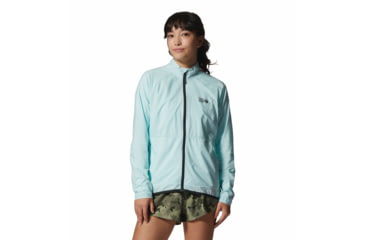 Image of Mountain Hardwear Kor AirShell Full Zip Jackets - Womens, Pale Ice, Extra Large, 1985081428-Pale Ice-XL