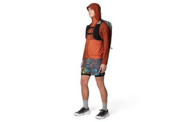 Image of Mountain Hardwear Kor AirShell Hybrid Hooded Jacket - Mens, Iron Oxide, Raw Carnelian, S, 190423029419