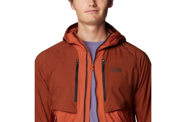 Image of Mountain Hardwear Kor AirShell Hybrid Hooded Jacket - Mens, Iron Oxide, Raw Carnelian, S, 190423029419