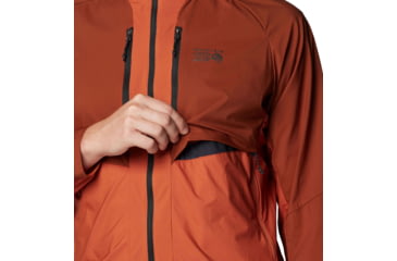 Image of Mountain Hardwear Kor AirShell Hybrid Hooded Jacket - Mens, Iron Oxide, Raw Carnelian, S, 190423029419