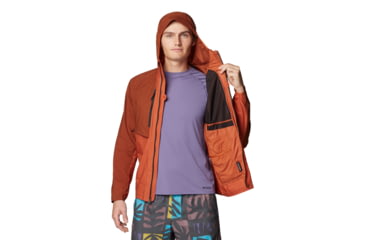 Image of Mountain Hardwear Kor AirShell Hybrid Hooded Jacket - Mens, Iron Oxide, Raw Carnelian, S, 190423029419