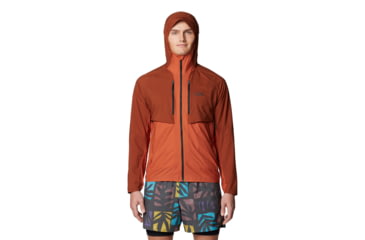 Image of Mountain Hardwear Kor AirShell Hybrid Hooded Jacket - Mens, Iron Oxide, Raw Carnelian, S, 190423029419