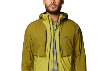Image of Mountain Hardwear Kor AirShell Hybrid Hooded Jacket - Mens, Vetiver, Moon Moss, L, 190423029549