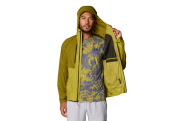 Image of Mountain Hardwear Kor AirShell Hybrid Hooded Jacket - Mens, Vetiver, Moon Moss, L, 190423029549
