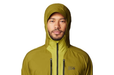 Image of Mountain Hardwear Kor AirShell Hybrid Hooded Jacket - Mens, Vetiver, Moon Moss, L, 190423029549