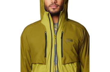 Image of Mountain Hardwear Kor AirShell Hybrid Hooded Jacket - Mens, Vetiver, Moon Moss, L, 190423029549