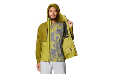 Image of Mountain Hardwear Kor AirShell Hybrid Hooded Jacket - Mens, Vetiver, Moon Moss, L, 190423029549