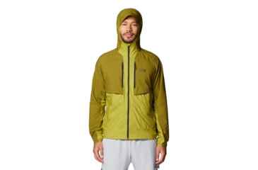 Image of Mountain Hardwear Kor AirShell Hybrid Hooded Jacket - Mens, Vetiver, Moon Moss, L, 190423029549