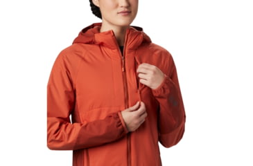 Image of Mountain Hardwear Kor Cirrus Hybrid Hoody - Womens, Dark Clay, Medium, 1879911840-M