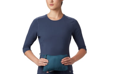 Image of Mountain Hardwear Kor Cirrus Hybrid Hoody - Womens, Washed Turq, Extra Small, 1879911447-XS
