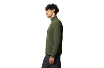 Image of Mountain Hardwear Logo 1/4 Zip - Mens, Surplus Green, Large, 2016801347-Surplus Green-L
