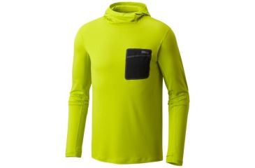 Image of Mountain Hardwear Metonic Long Sleeve Hoody - Men's, Fresh Bud, XXL 1778831364-XXL