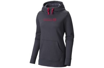 Image of Mountain Hardwear MHW Graphic Pullover Hoody - Women's-Graphite-Small