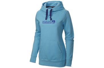 Image of Mountain Hardwear MHW Graphic Pullover Hoody - Women's-Nectar Blue-Large