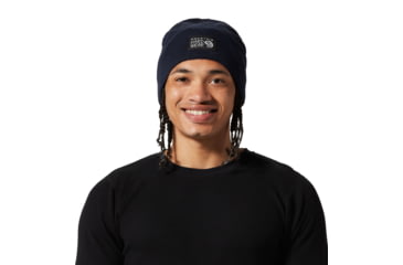 Image of Mountain Hardwear MHW Logo Beanie - Unisex, Hardwear Navy, One Size, 1868731425-HO/S