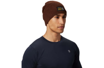 Image of Mountain Hardwear MHW Logo Beanie - Unisex, Rusted, One Size, OU8266801-O/S