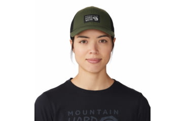 Image of Mountain Hardwear MHW Logo Trucker Hat - Unisex, Surplus Green, One Size, 1983471347-Sn-O/S