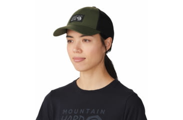 Image of Mountain Hardwear MHW Logo Trucker Hat - Unisex, Surplus Green, One Size, 1983471347-Sn-O/S