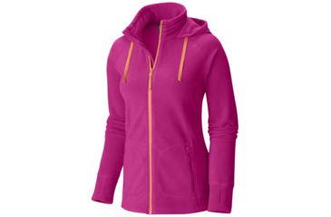 Image of Mountain Hardwear MicroChill Full-Zip Hoody - Womens-Haute Pink-Large