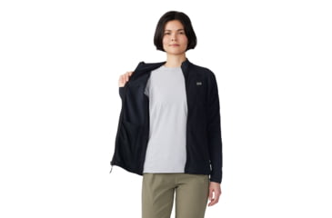 Image of Mountain Hardwear Microchill Full Zip Jacket - Women's, Black, M, 2104881-010-M