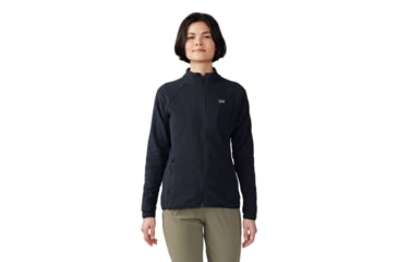 Image of Mountain Hardwear Microchill Full Zip Jacket - Women's, Black, M, 2104881-010-M