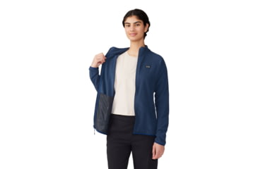 Image of Mountain Hardwear Microchill Full Zip Jacket - Womens, 401, L, 2104881-401-L