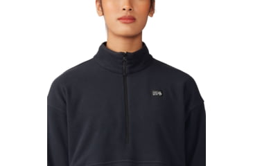 Image of Mountain Hardwear Microchill Half Zip Sweatshirt - Womens, 010, S, 2104261-010-S