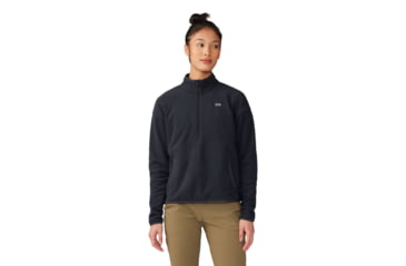 Image of Mountain Hardwear Microchill Half Zip Sweatshirt - Womens, 010, S, 2104261-010-S