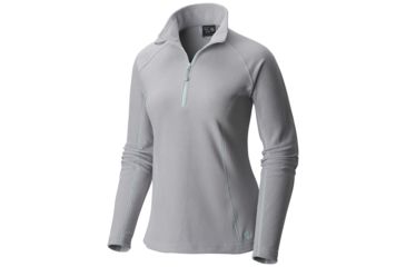 Image of Mountain Hardwear MicroChill Zip T Long Sleeve Clearance - Women's-X-Small-Steam