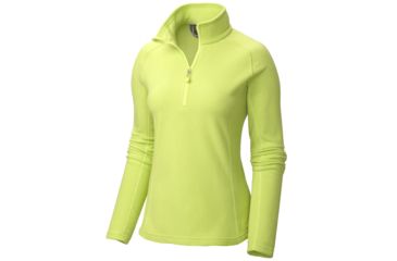 Image of Mountain Hardwear MicroChill Zip T Long Sleeve  (Clearance) - Women's-Medium-Neon Light