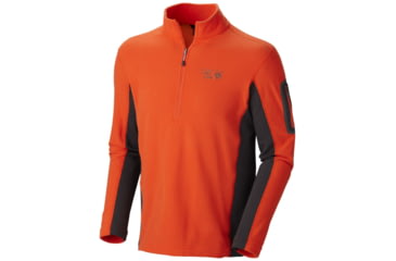 Image of Mountain Hardwear Microstretch Zip-T - Men's-State Orange-X-Large
