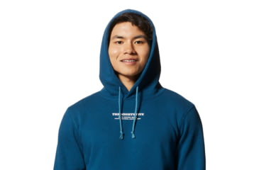 Image of Mountain Hardwear Mighty Five Pullover Hoody - Mens, Dark Caspian, Small, 2004281418-Dark Caspian-S